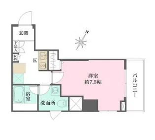 WHARF文京茗荷谷【8階】の間取り