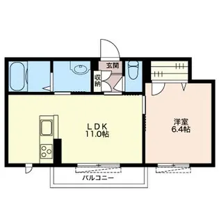 メゾン・ド・ヴィラ【1階】の間取り