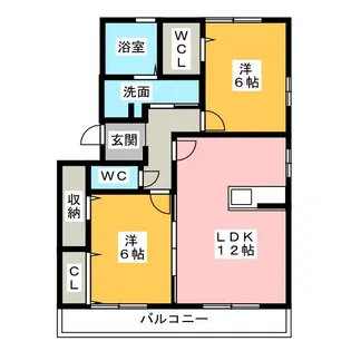 フェリーチェ A・B【1階】の間取り