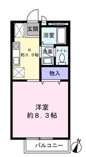 アンダンテ鉄 C【1階】の間取り