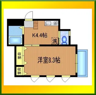 モンペリエII【1階】の間取り