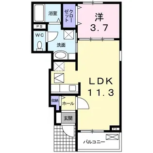 サンハイム A【1階】の間取り