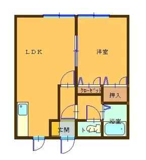 パープルハイツ【1階】の間取り