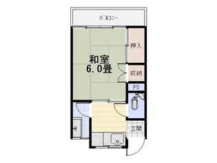 サニーハイツII【1階】の間取り