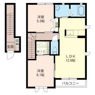 ウェルコートA【2階】の間取り