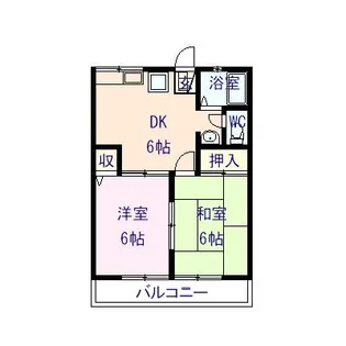 ひまわりI【2階】の間取り
