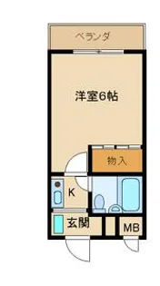 アサヒハイツ【3階】の間取り