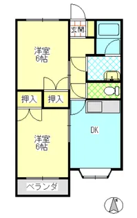 ぐらんでパレス【1階】の間取り