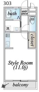 セジュール千間台【2階】の間取り