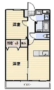 P&Cサンロード【2階】の間取り