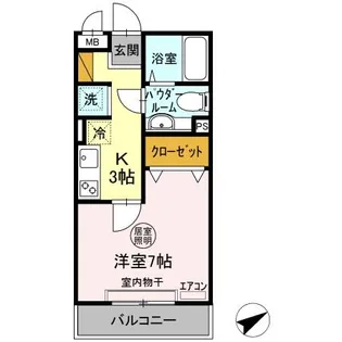 プラージュ横渚【2階】の間取り