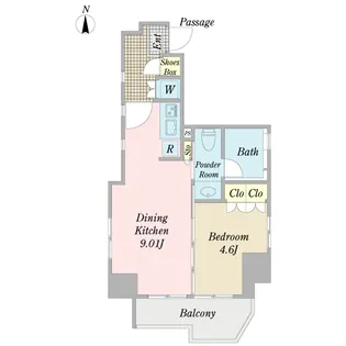 STM高田馬場【12階】の間取り
