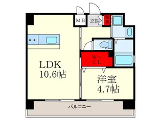プレシャス南小倉【2階】の間取り