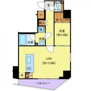 Log浅草橋【9階】の間取り