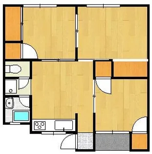 合田荘【1階】の間取り