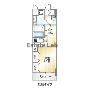 プレジール三ノ宮II【9階】の間取り