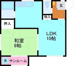 ブルーメIII【1階】の間取り