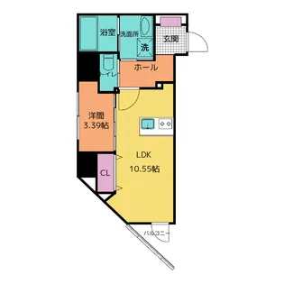 真砂町ソプラ【3階】の間取り