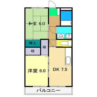 ディアコートYS【3階】の間取り