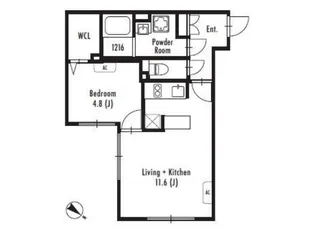 GRAN PASEO 中目黒 East【3階】の間取り