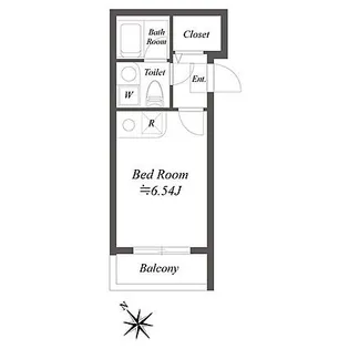 ルクレ三田【3階】の間取り