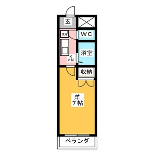 クレールたつた【10階】の間取り