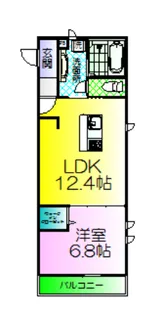 ムーラン ア ヴァンB棟【1階】の間取り