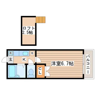 ヴァルーンレイム8【2階】の間取り