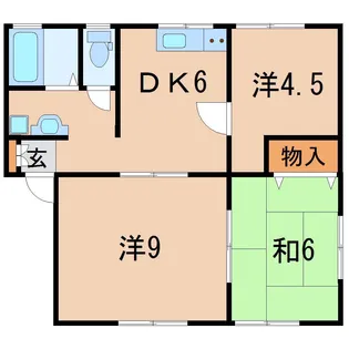 パレス 花水木【1階】の間取り