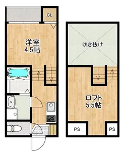 modern palazzo住吉レジサム【2階】の間取り
