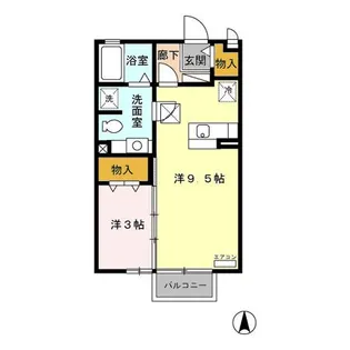 アヴァンギャルド【1階】の間取り