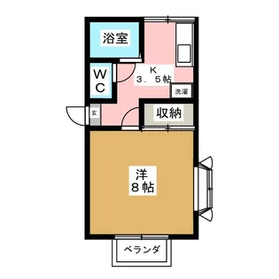 プチメゾンF【2階】の間取り