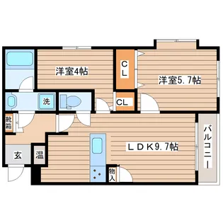 Villa Nov【2階】の間取り