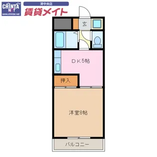 マンション青山【3階】の間取り