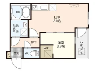 MOVE古江西町【2階】の間取り