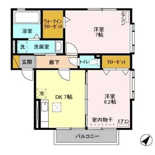シャルマン ABCD【1階】の間取り