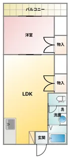 アドニス芝塚【5階】の間取り