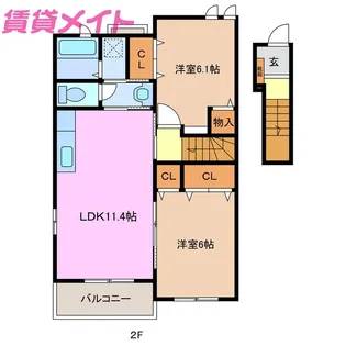 グレース・ヴィラI【2階】の間取り