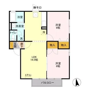 アネックス C【1階】の間取り