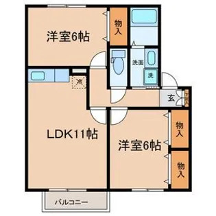 ベルドミール環【1階】の間取り