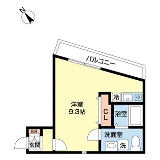 ビラビスタ津田沼【1階】の間取り