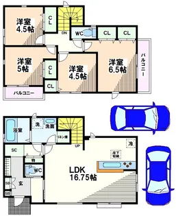 東京都国分寺市新町3【一戸建】の間取り