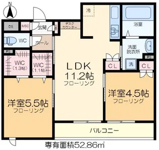 Casa del Sole【3階】の間取り