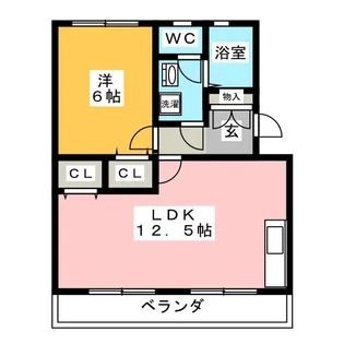 いほざきハイツ【1階】の間取り