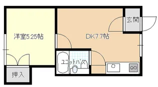 下田ハイツ【1階】の間取り