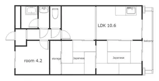 マンションサンハイム【3階】の間取り