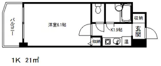 パルメーラ山手【7階】の間取り