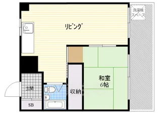 帝塚山寿ハイツ【1階】の間取り