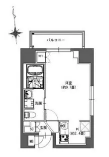La Douceur東神田【6階】の間取り