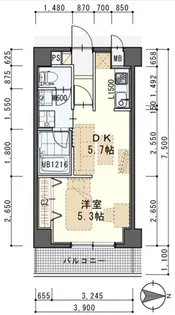 しゃとれ小松島【1階】の間取り